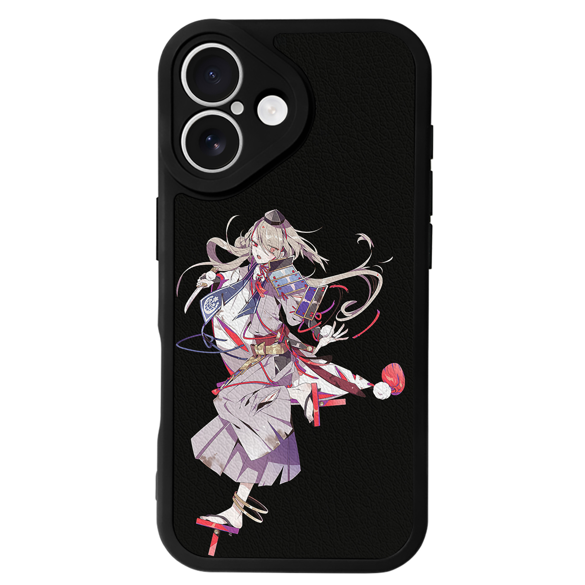 （画像用） 刀剣乱舞 Touken Ranbu 【iPhone 16シリーズ対応】シリコンスマホケース（レザー調） 材質：シリコン